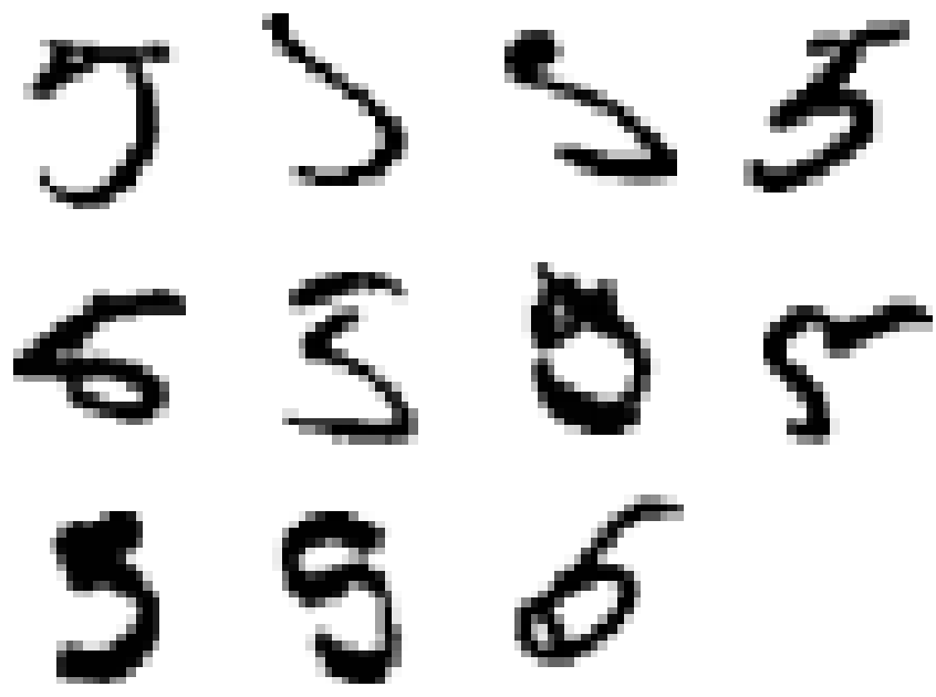 Misclassified test digits that were actually 5