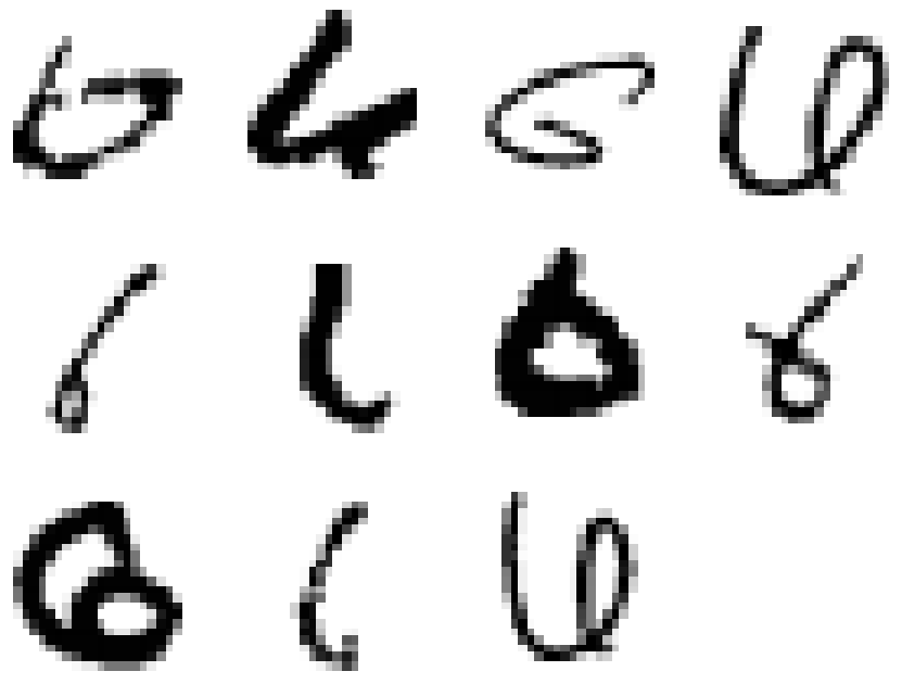 Misclassified test digits that were actually 6