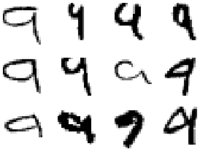 Misclassified training digits that were actually 9